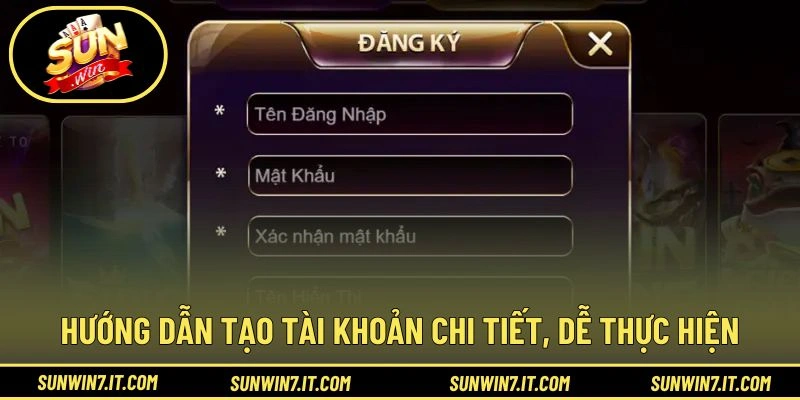 Hướng dẫn tạo tài khoản chi tiết, dễ thực hiện