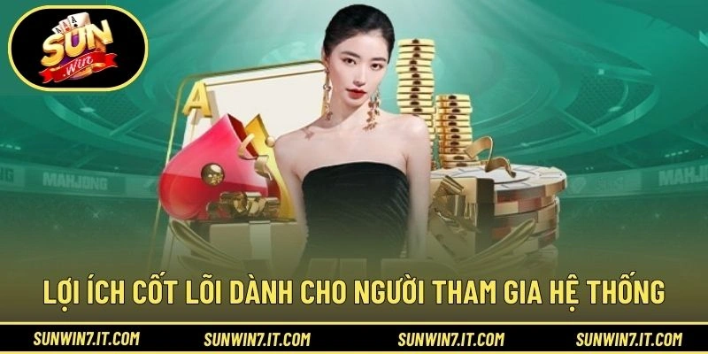 Lợi ích cốt lõi dành cho người tham gia hệ thống